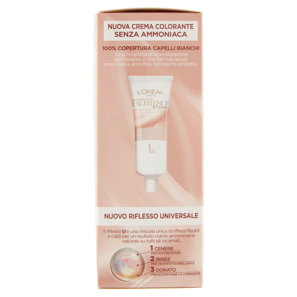 L'Oreal Paris Colorazione permanente senza ammoniaca, Riflesso Universale, Castano 4U